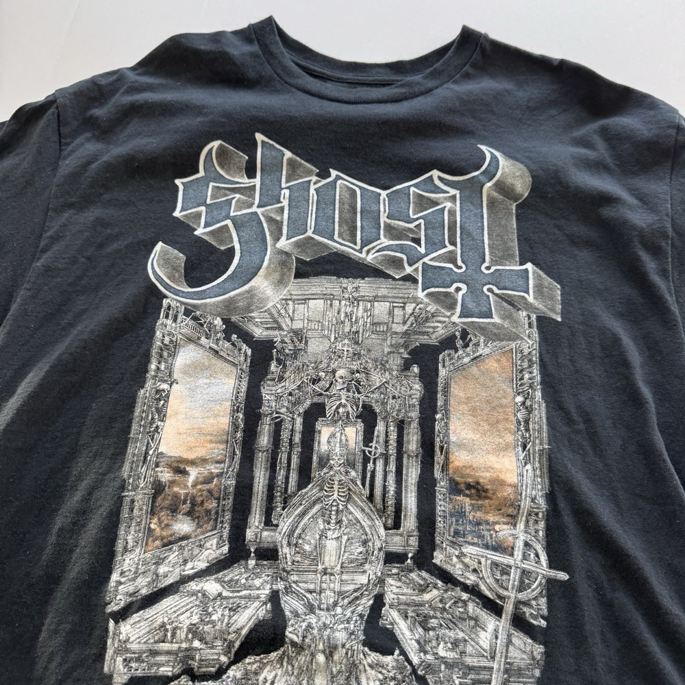 Ghost Band Skeleta Album Artwork Tee Black Official Graphic T-shirt Size XL